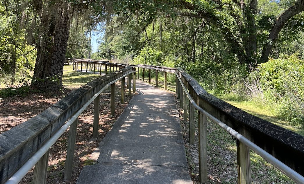 Path leading to Fred George Greenway and Park
